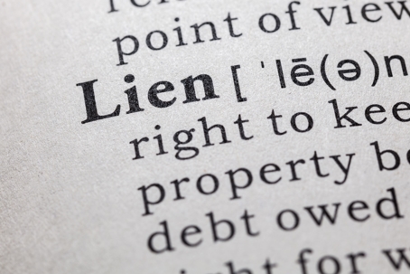 Dictionary Definition of Lien